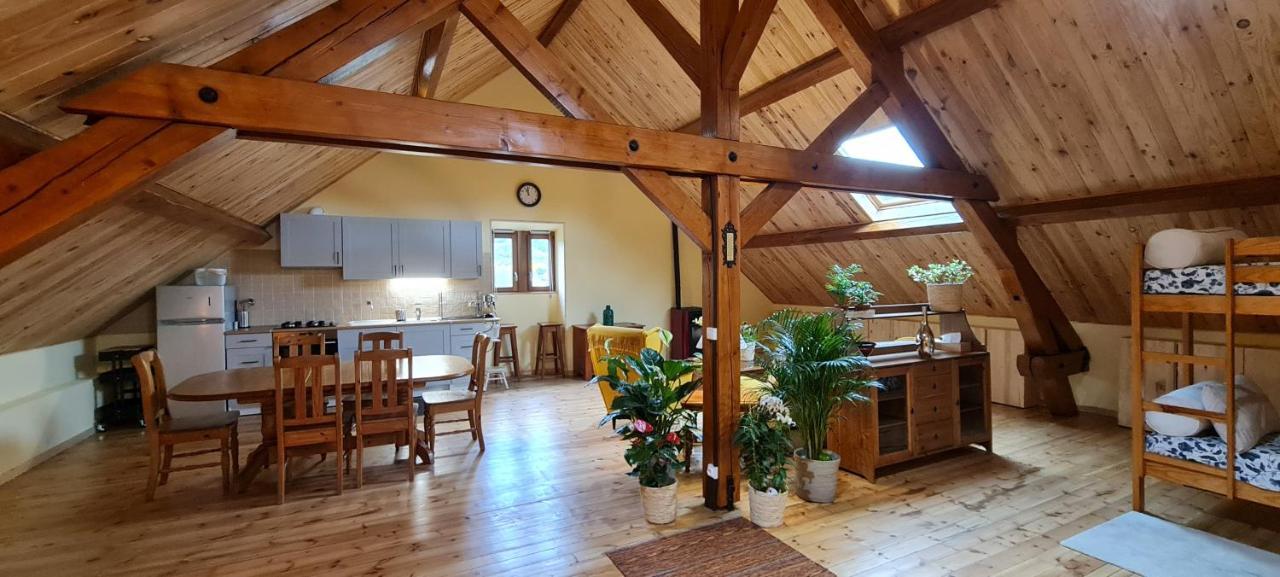 Loft Mansarde Du Train Jaune Avec Vue Sur Les Montagnes Saillagouse Exterior foto