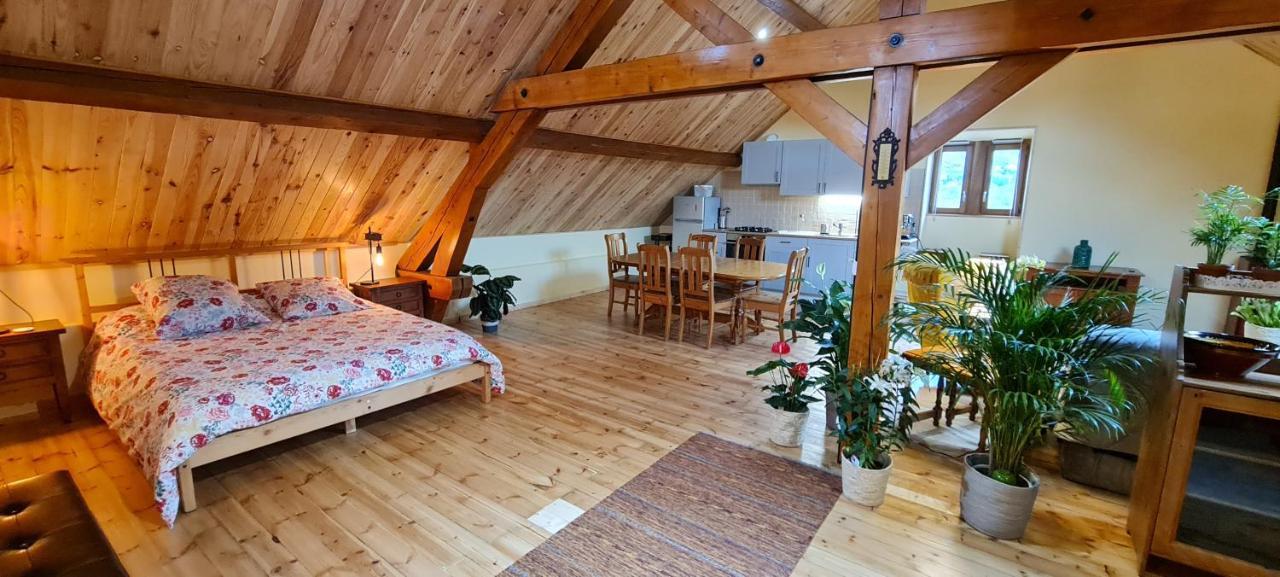 Loft Mansarde Du Train Jaune Avec Vue Sur Les Montagnes Saillagouse Exterior foto